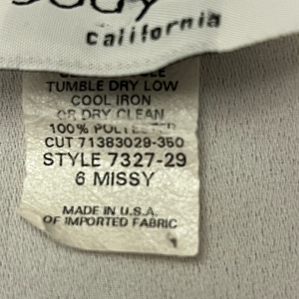 Vintage 70s Jody of California Women’s Maxi Dress White Embroidered Size 6 - Picture 5 of 7